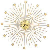 vidaXL Ceas de perete, auriu, 70 cm, metal
