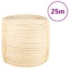 vidaXL Fr&acirc;nghie, 25 m, sisal 100%, 8 mm