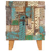 vidaXL Dulap sculptat manual, 60x30x75 cm, lemn masiv reciclat