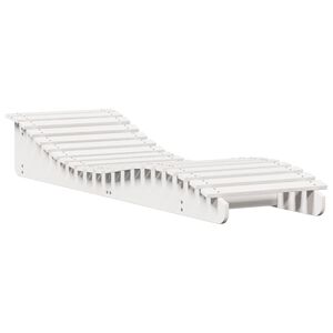 vidaXL Șezlong, alb, 205x60x31,5 cm, lemn masiv de pin