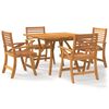 vidaXL Set mobilier de grădină, 5 piese, lemn masiv de acacia