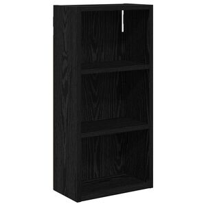 vidaXL Dulap de perete pentru baie Stejar Negru 30 x 16 x 62,5 cm