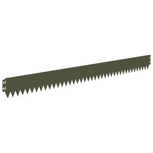 vidaXL Margine pentru gazon 10 buc. 103 x 10 cm Oțel Verde măsliniu