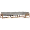 vidaXL Set de canapele de exterior 6 pcs Gri natural și deschis