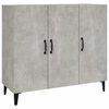 vidaXL Servantă, gri beton, 90x34x80 cm, lemn compozit