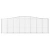 vidaXL Coșuri gabion arcuite 25 buc, 400x50x120/140cm, fier galvanizat