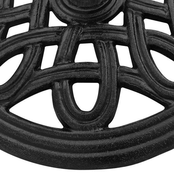 vidaXL Bază de umbrelă, negru, 44x44x32, fontă