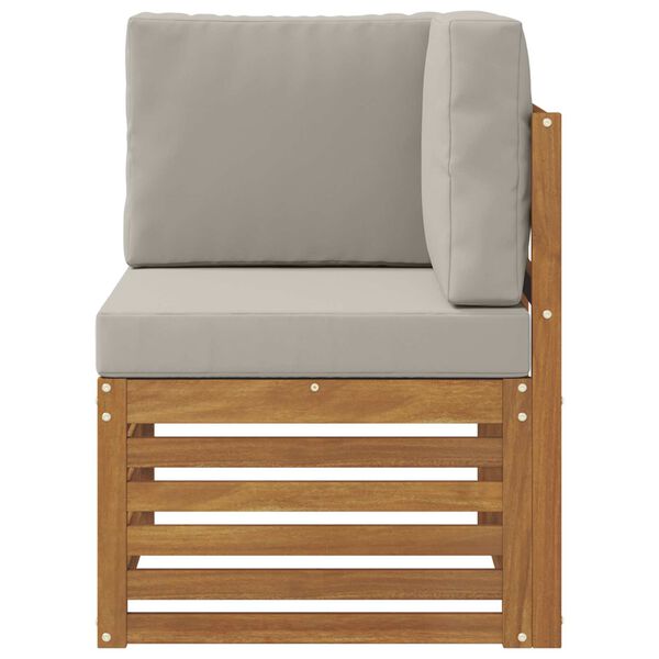 vidaXL Sofa Colțar pentru Exterior Lemn Solid de Acacia natural