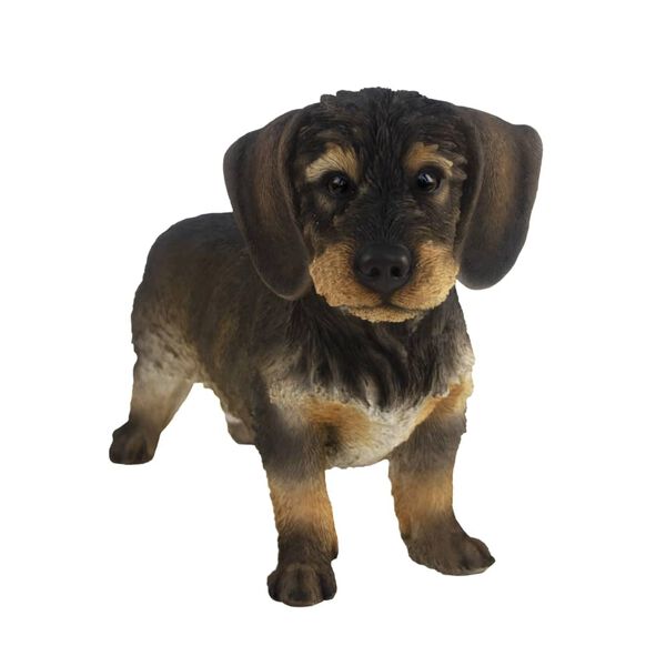 Esschert Design Statuetă c&acirc;ine Wirehaired Dachshund, 50x15x27,8 cm