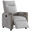 vidaXL Scaun reclinabil electric Cloud Grey Fabric