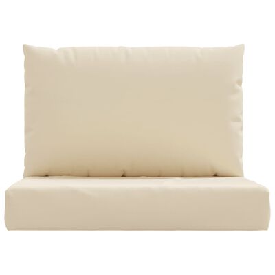 vidaXL Perne pentru canapea din paleți, 2 buc., bej, material textil