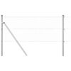 vidaXL St&acirc;lp de gard. Argintiu 10 x 0,6 m (plasă de 36 mm) Oțel