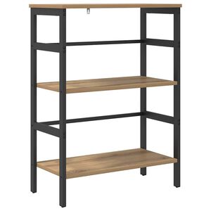 vidaXL Raft pentru cărți 2 niveluri 60 x 29,5 x 81 cm Lemn prelucrat