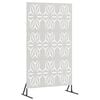 vidaXL Ecran de intimitate 100 x 50 x 180 cm Oţel inoxidabil Argintiu