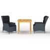 vidaXL Set mobilier pentru grădină, 3 piese, gri &icirc;nchis