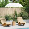 vidaXL Parasol Balinez Crem 185 x 185 x 260 cm