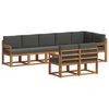vidaXL Set de canapele de exterior 8 buc. Natural și Antracit