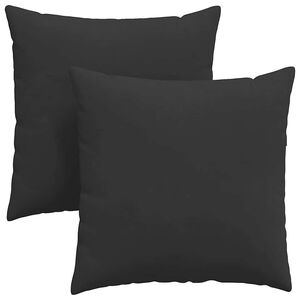 vidaXL Perne pentru canapea 2 pcs Negru 60 x 60 cm țesătură