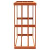 vidaXL Suport bușteni exterior maro ceruit 109x52x106cm lemn masiv pin
