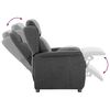 vidaXL Fotoliu recliner Gri &icirc;nchis 66.5 x 94 x 101.5 cm Poliester