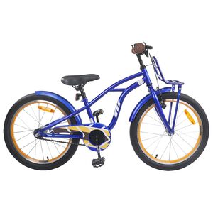 vidaXL Bicicletă pentru Copii 18 Inci pentru 5-7 ani Albastru &icirc;nchis