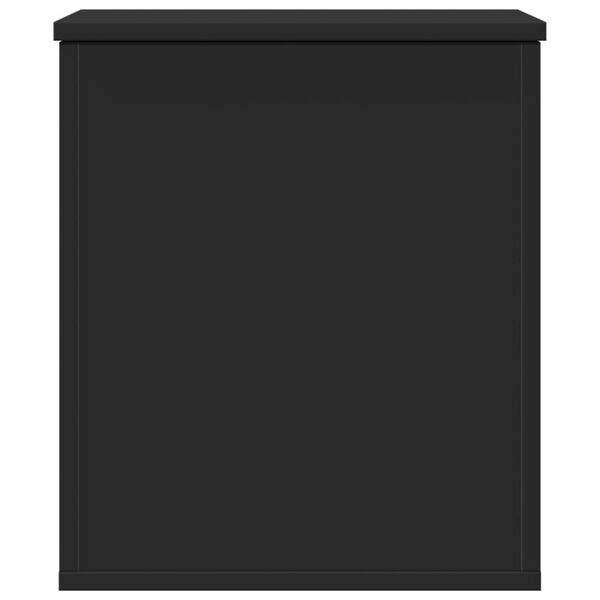 vidaXL Cutie de depozitare, negru, 40x42x46 cm, lemn prelucrat