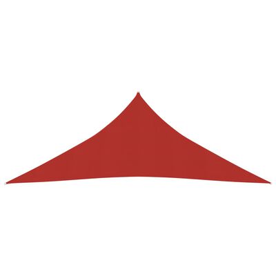 vidaXL Pânză parasolar, roșu, 4x4x4 m, HDPE, 160 g/m²