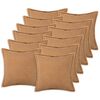 vidaXL Husă pentru pernă 12 pcs HOUTEN Bej 45 x 45 cm Boucl&eacute;