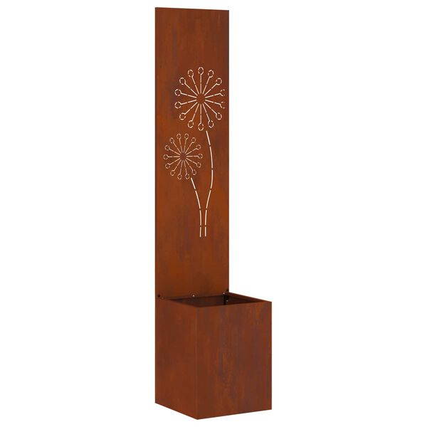 vidaXL Ecran de intimitate pentru grădină Ruginit 32 x 32 x 150 cm