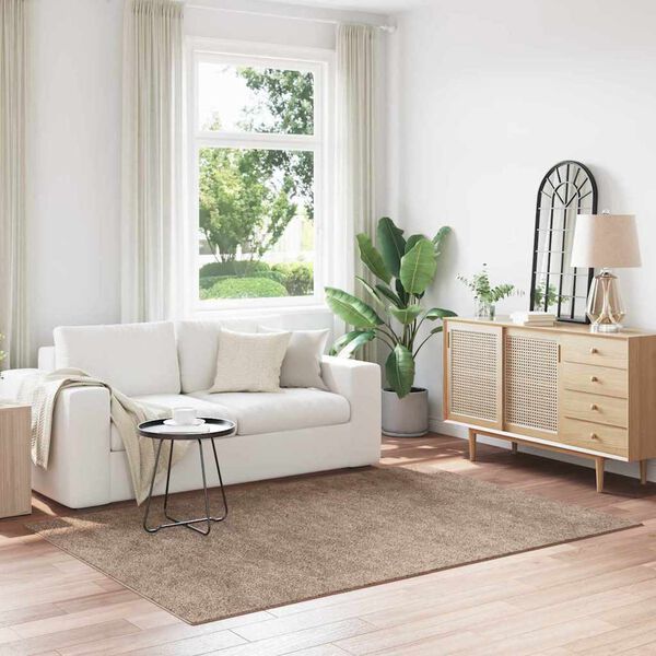 vidaXL Covor Shaggy Antiderapant Maro 160 x 230 cm PP