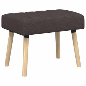 vidaXL Bancă cu tapițare canelată Maro &icirc;nchis 60 x 40 x 45 cm Țesătură