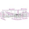 vidaXL Set canapea sectională cu pernă 7 pcs Natural și Bej