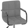 vidaXL Scaune de masă pivotante, 4 buc., gri deschis, catifea
