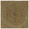 vidaXL Covor de zonă Negru 160 x 160 cm Iută