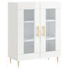 vidaXL Dulap, alb extralucios, 69,5x34x90 cm, lemn compozit