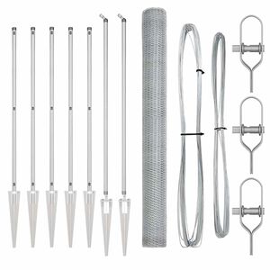 vidaXL St&acirc;lp de gard. Argintiu