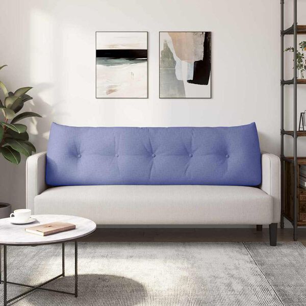 vidaXL Perna pentru spate Albastru Jeans 160 x 24 x 50 cm țesătură