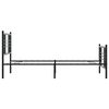 vidaXL Cadru pat metalic cu tăblii de cap/picioare, negru, 90x190 cm