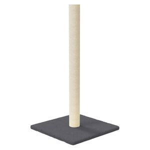 vidaXL St&acirc;lp de zg&acirc;riere pentru pisici, gri &icirc;nchis, 35x35x70 cm