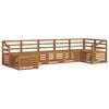 vidaXL Set de canapele de exterior 7 buc. natural