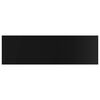 vidaXL Plăci bibliotecă 4 buc. negru extralucios 100 x 30 x 1,5 cm PAL