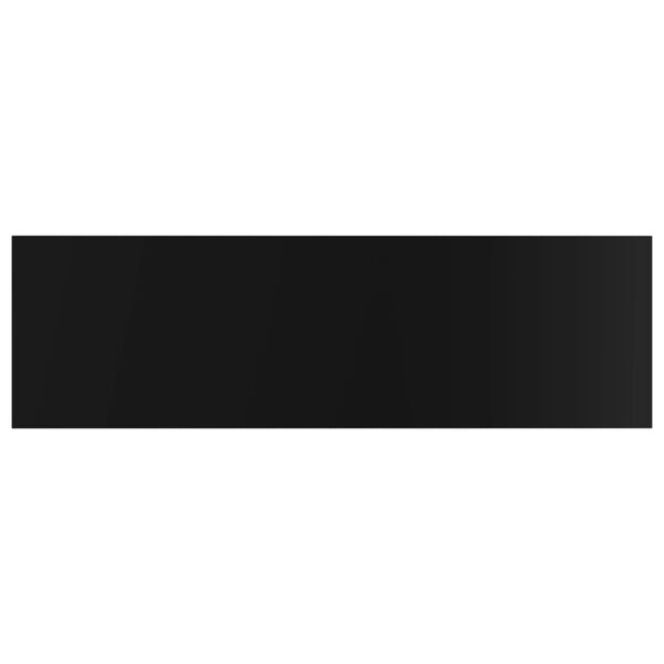 vidaXL Plăci bibliotecă 4 buc. negru extralucios 100 x 30 x 1,5 cm PAL