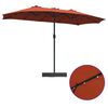 vidaXL Parasol de Grădină Terracota 385 x 209 x 244 cm Poliester