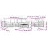 vidaXL Set de canapele de exterior 7 pcs Gri natural și deschis