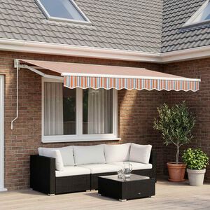vidaXL P&acirc;nză de rezervă copertină, multicoloră, 350x250 cm, poliester