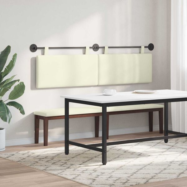 vidaXL Cap de pat suspendat Crem 170 x 55 x 5 cm Țesătură din corduroy