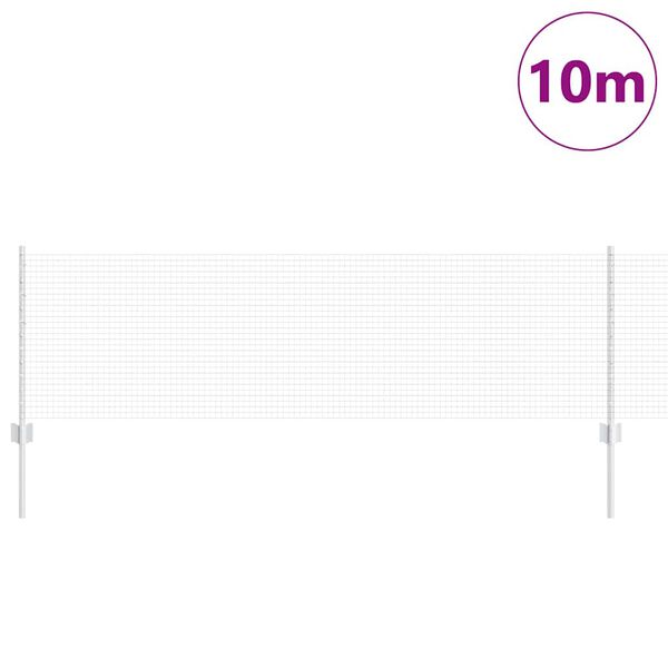 vidaXL Gard cu St&acirc;lp Argintiu 0,6 x 10 m Oțel