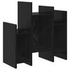 vidaXL Dulap lateral Stejar Negru 60 x 26 x 60 cm Lemn prelucrat