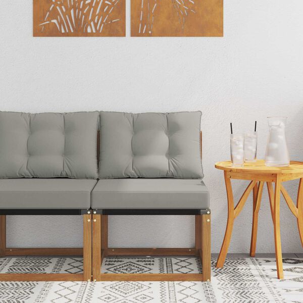 vidaXL Canapea centrală pentru exterior