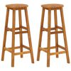 vidaXL Set mobilier de bar de grădină, 3 piese, lemn masiv de acacia